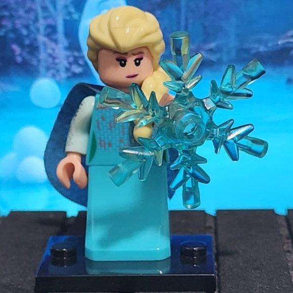 Disney minifigure Anna and Elsa frozen buildingblock Lego compatible M6 - Picture 5 of 6